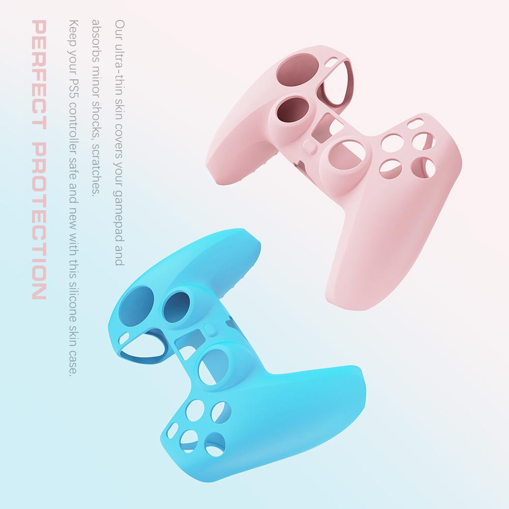 Для PS5 Силиконовый Мягкий Чехол Удобное Ощущение в Руке Держатель Геймпада Защитная Оболочка Для Геймпада Playstation5
