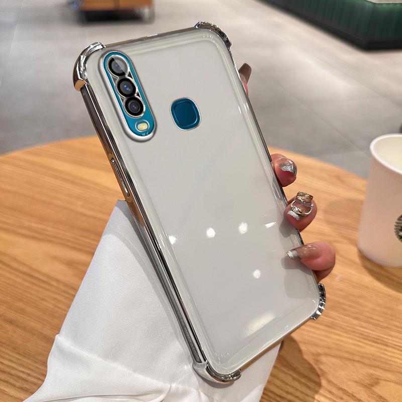 Airbag Shockproof TPU Case with Lens Film for VIVO Y35 Y78 Y77 Y77E Y20 Y21S Y16 Y17 Y18 Y52S Y76S Y200i Y200 X70 X80 X90 X100 Pro S15 S17 S18 S19 Pro