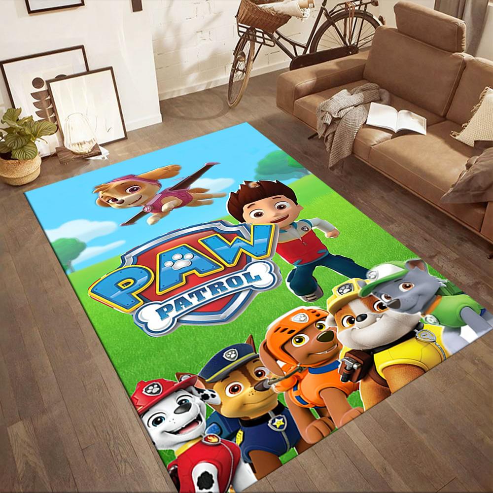 Paw Patrol Birthday Card Square rugs are a great choice for living rooms, bedrooms, home décor, and as gifts.
