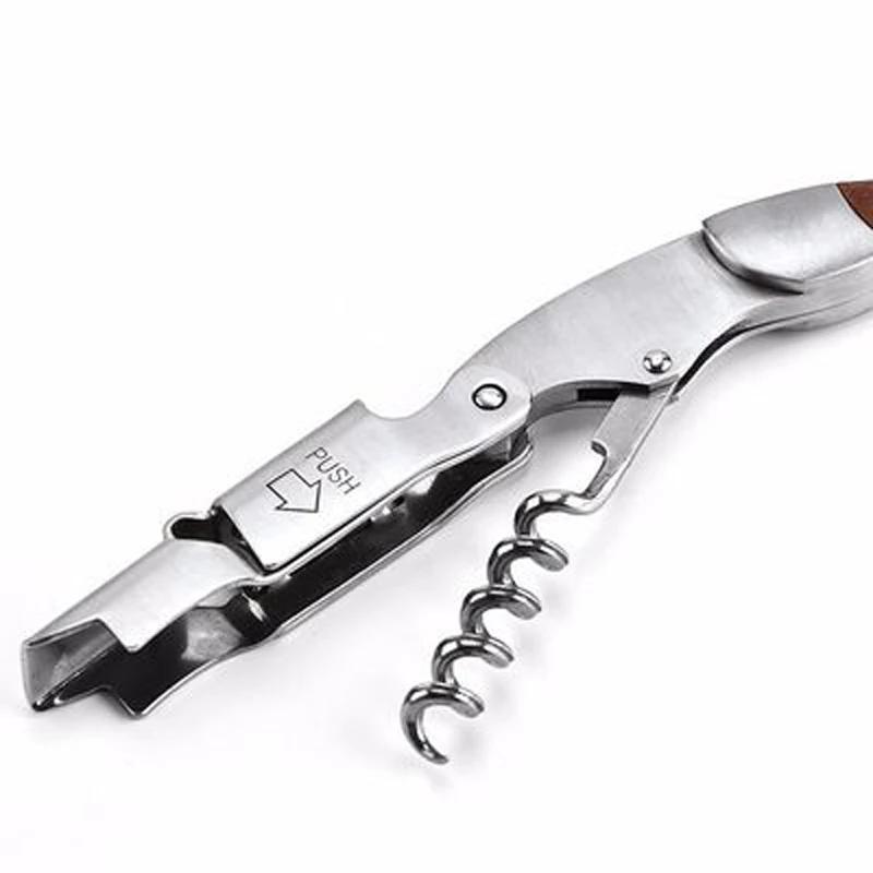 Wood Handle Professional Red Wine Opener Portable Screw Corkscrew Multifunction Wine Bottle Opener Kitchen Tools Beer Openers