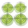 Set of 4 Yellow Levels, High-Precision, Round, Compact, Mini Levels with Graduations, Available In Yellow, Blue, and White, Detects Slight Tilt, Ideal