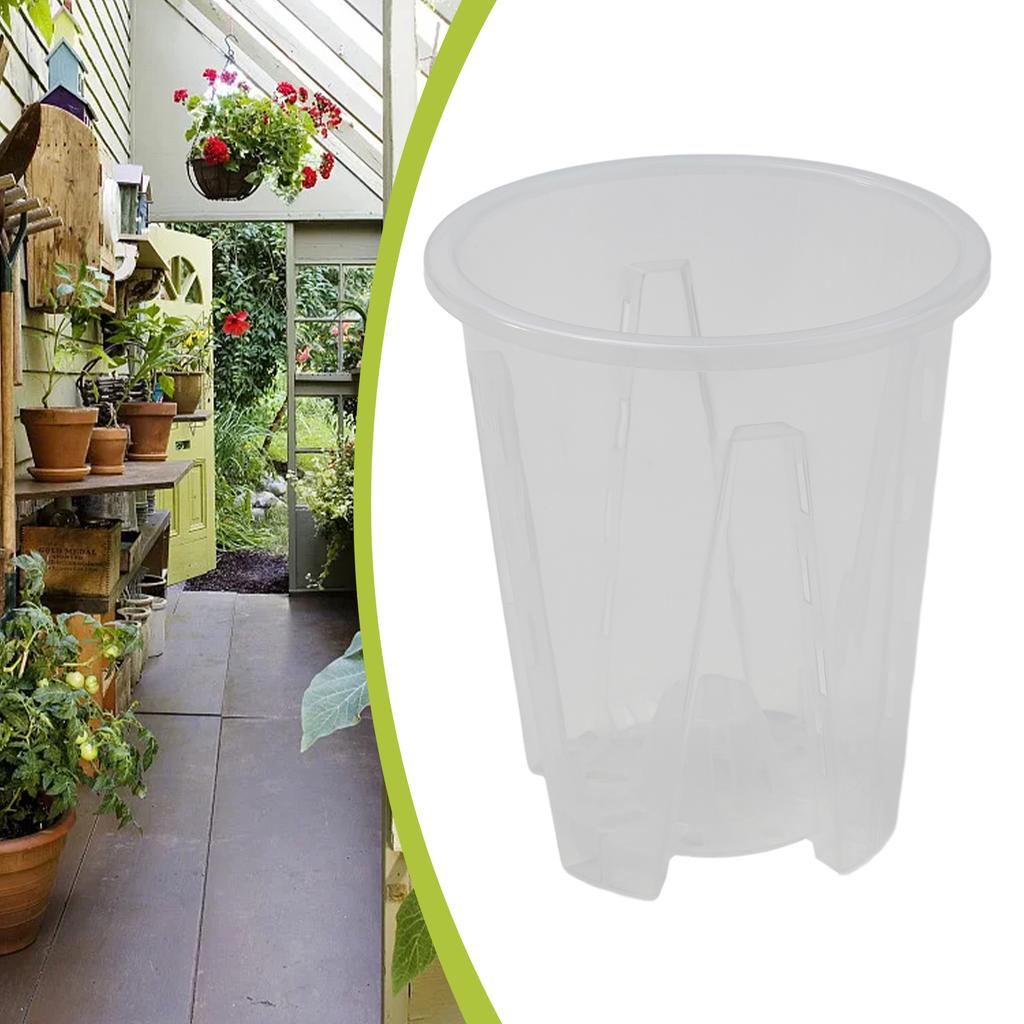 Для растений прозрачная пластиковая орхидея с отверстиями прозрачное дыхание DIY садовые цветочные горшки и декоративные кашпо