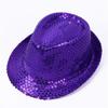 Brilliant Sequins Fedora Hat Sequin Glitter Jazz Hat Role Play Prop Dance Jazz Cap  Birthday