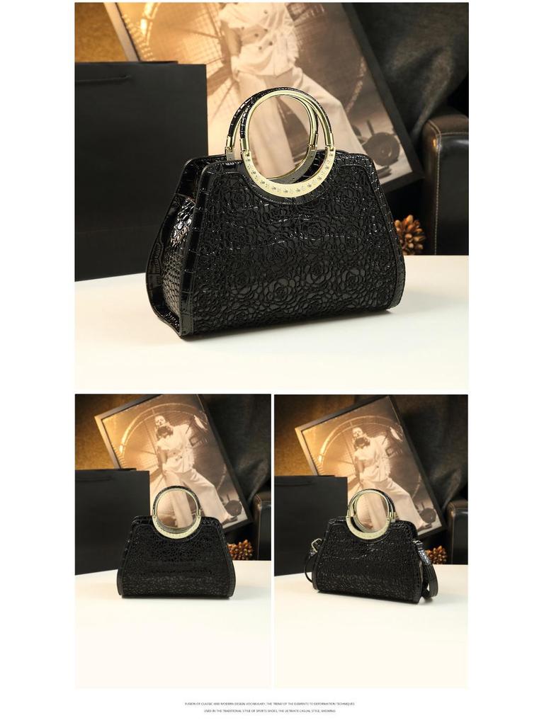 2025 Новая Мода Женская Сумка с Крокодиловым Узором - Мягкая Кожа, Большая Вместимость, Кроссбоди для Женщин Среднего Возраста