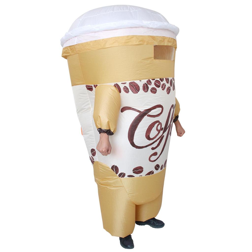 Забавный надувной костюм кофейной чашки, для взрослых