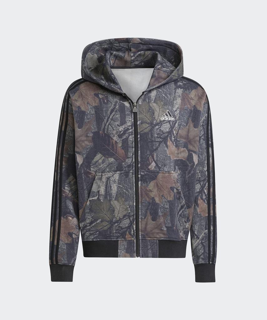 Adidas Camouflage Zip-Up Hoodie - Black / Jy2775