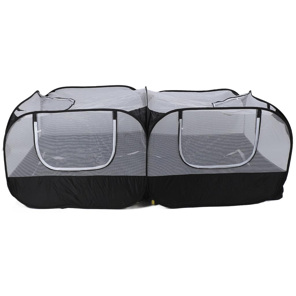 Складная игровая палатка для питомцев, портативная, дышащая, со стенкой из прозрачной сетки, самораскладывающийся манеж для мелких животных, для курицы, кошки, собаки