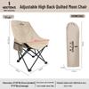HODTOWN Outdoor Padded Folding Moon Chair