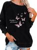 Women's Oversized Pullover Sweatshirt Butterfly Print Top Women's Spring/Fall Fashion Sweatshirt