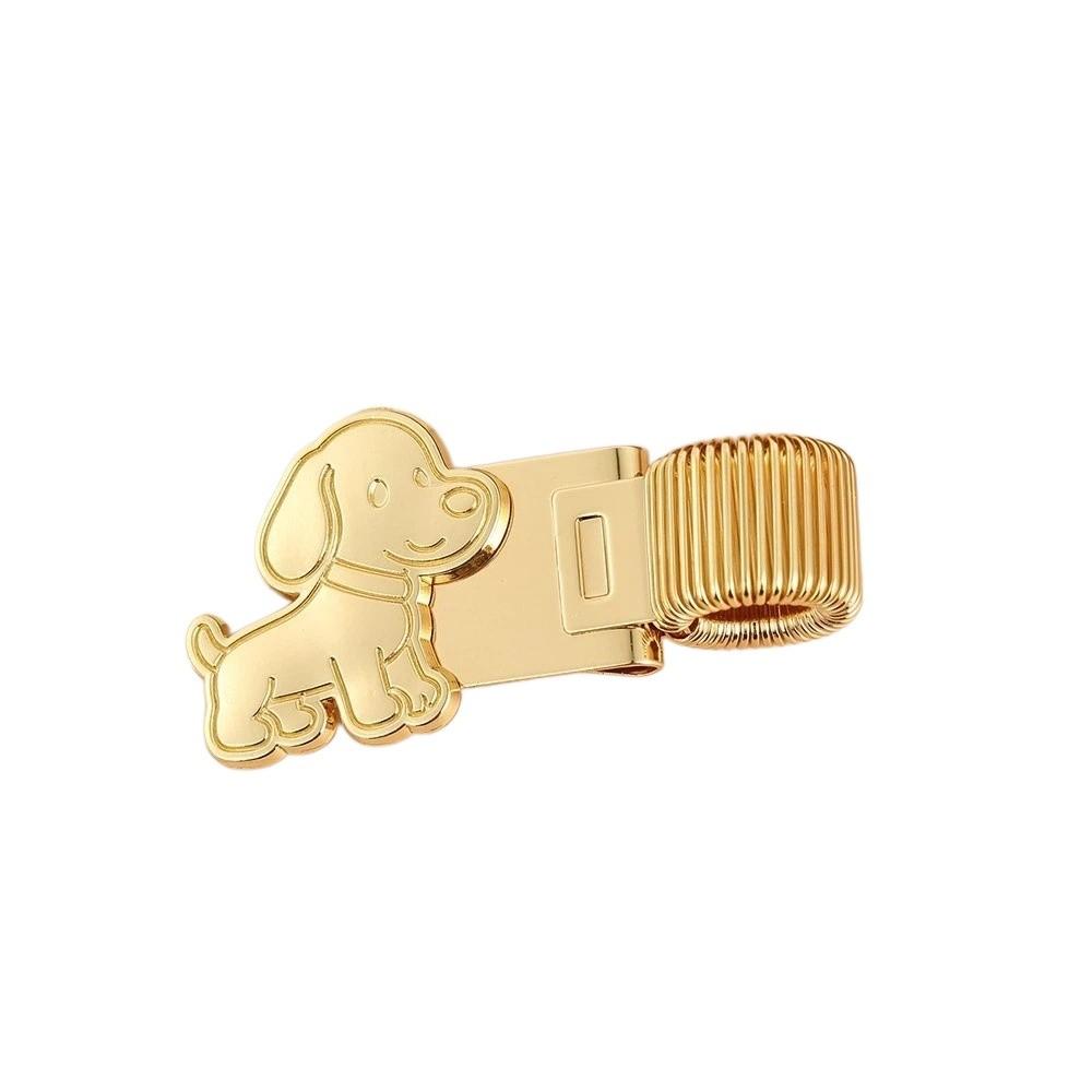 Securely Holds Cat Paw Pen Clip Durable Notebook Pen Holder Puppy Pen Clip with Spring  Student Use