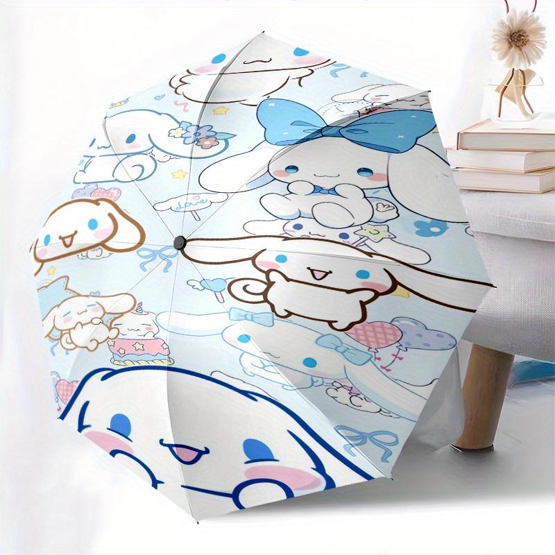 Cinnamoroll,Sanrio Automatic Umbrella-Foldable, Durable 8-Bone Design, Compact and Stylish, Great for Camping, Halloween, Christmas, Mother'