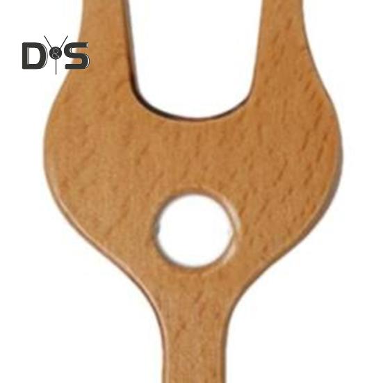 Деревянная вилка для вязания с крючком, ручная резка, вилка для плетения шнура Lucet, инструмент для плетения крючком и изготовления шарфов