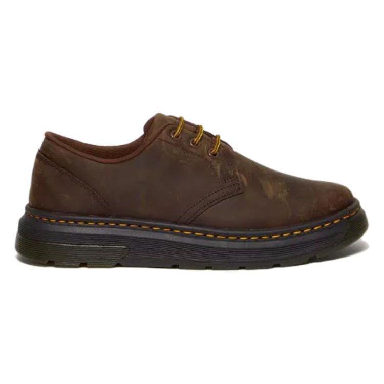 Dr. Martens Кожа Круглый носок Шнуровка Удобные Модные Универсальные Низкие Повседневные Туфли Унисекс Повседневные Туфли Коричневый 31670201