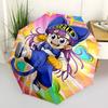 Arale Print Automatic Umbrella, 8 Rib Iron Frame, Plastic Handle, Suitable for Outdoor Travel &Daily , Ideal Gift