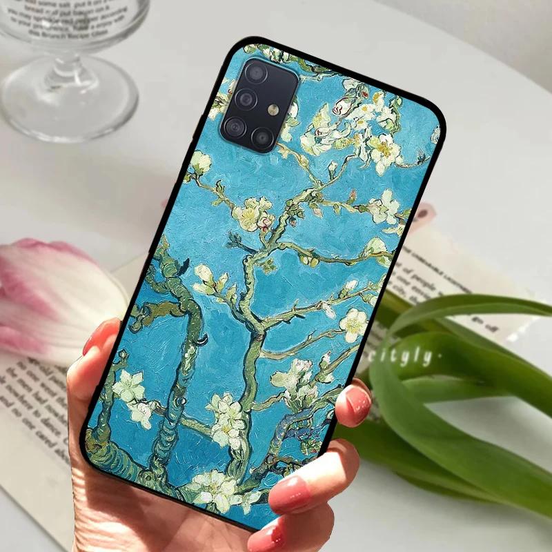 Чехол для Samsung A71 4G 5G Мягкий Силикон ТПУ Задняя крышка телефона Для Samsung Galaxy A Quantum Чехлы A716N Ударопрочный Бампер Fundas