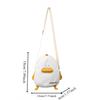 Small Fresh Mini Student Soft Girl Cartoon Cute Messenger Chicken Bag Japanese Canvas Small Square Bag