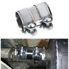 2-дюймовый зажим для выхлопной трубы, зажим для труб, соединитель для труб, соединительная втулка, регулируемый зажим из нержавеющей стали, набор инструментов для самостоятельной сборки, автомобильные аксессуары