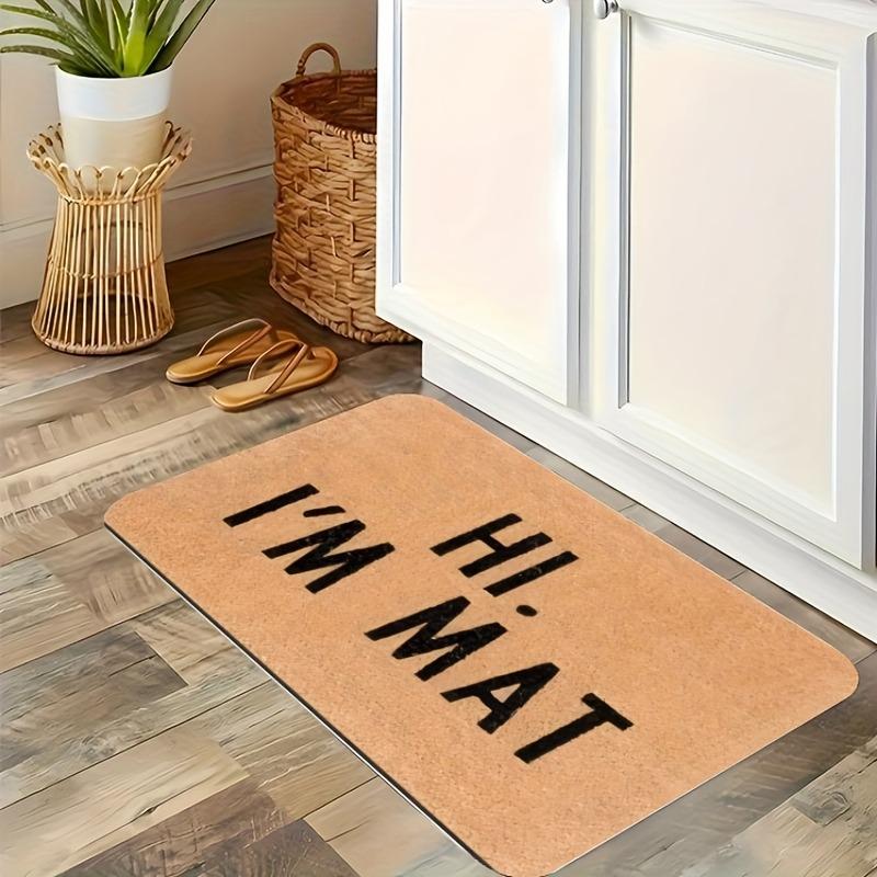 1PC Rainbow Hearts Motif Kitchen Rug Non-Slip Door Mat Pop design Bathroom Rug Bath Mat Carpet for Home Sink Laundry Decor
