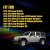 Pair Amber LED Side Turn Marker Lights Signal For Wrangler Jeep JK JKU 2007-18