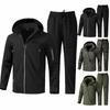 Men's Fleece Jacket Suit Windproof And Waterproof Outdoor Cold Proof Warm Cotton Jacket Thickened Suit