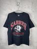 Vintage 90 Buffalo Sabres NHL Hockey Lee Sport Black Graphic T-Shirt XL