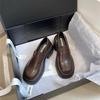 2025 New Model, College Style~ Retro Round Head Heightening Platform Loafers Women's British Style Small Leather Shoes Spring and Autumn Single Shoes