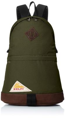 KELTY Винтажный рюкзак Daypack 15 л 44x30x13 см Нейлон Коровья кожа Оливковый