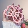Korean Cute Bowknot Hair Clip Plastic Claw Clip Candy Color Crab Hair Clip For Girls Sweet Hair Claw Hair Accessories For Women