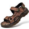 Модные летние мужские сандалии из натуральной кожи для улицы 2025 Удобные сандалии Мужские сандалии для хайкинга Обувь высокого качества Мужская обувь