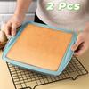 2PCS Heat Resistant Cake Baking Pan Flexible Dessert Baking Mold Multifunctional Bread Mold  Oven