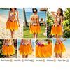 5Pcs Grass Skirt Complete Dance Outfit Simulation Leaf Unisex Beach Party Wear  Luau Performances
