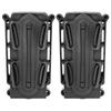 MILQUEST Magazine Pouch 2-Pack Gas Handgun MP5 MP7 Compatible MOLLE Belt Survival Game Soft Shell Scorpion Black