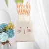 Cute Easter Bunny Ears Bags Burlap Festival Rabbit Candy Bags Carrot Gift Packaging Bags For Easter Party Decoration