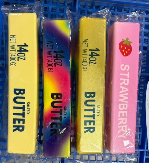 Slow Rising Rainbow Sensory Squeeze Toy Realistic Fidget Butter Squishy Anti-stress Stretch Giant Butter Toy for Children