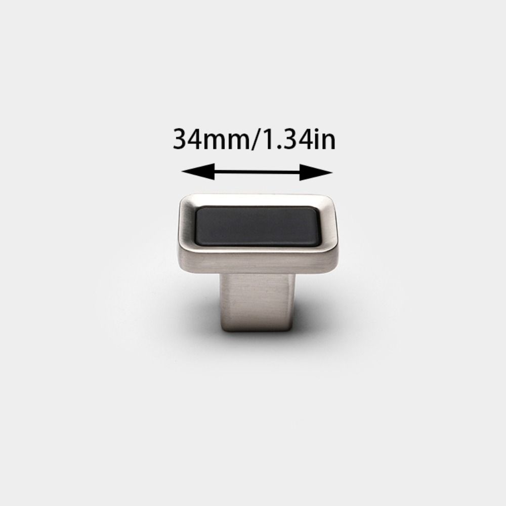 Square Single Hole Square Single Hole Handle Zinc Zinc Zinc Alloy Black Gold Handle  Cabinet Doors