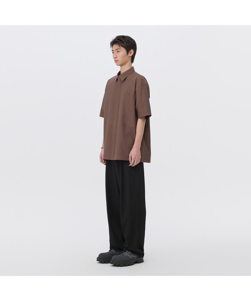 Keoseuuteommellou Black Wide Fit Tucked Pants Cwpam26341Bkx