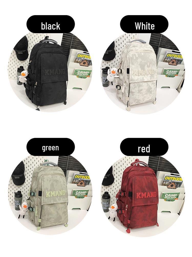 Trendy Graffiti Backpack for Junior High To College Students - Unisex, Large Capacity, Double Shoulder