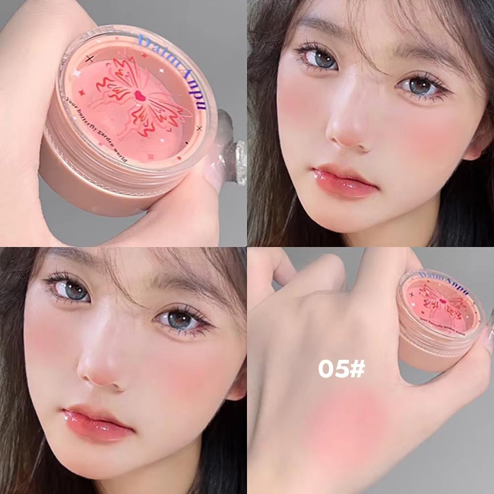 Airy Blush Clay Pigmented Powdery Cream Blusher DaimAnpu Long-Stating Tender Look Uplifting Color Matte Girlish Blush