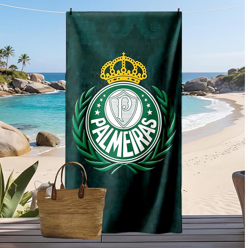 Palmeiras Printed Beach Towel Quick Dry Soft TowelPortable Large Rectangular Beach Blanket for Travel Swimming Pool