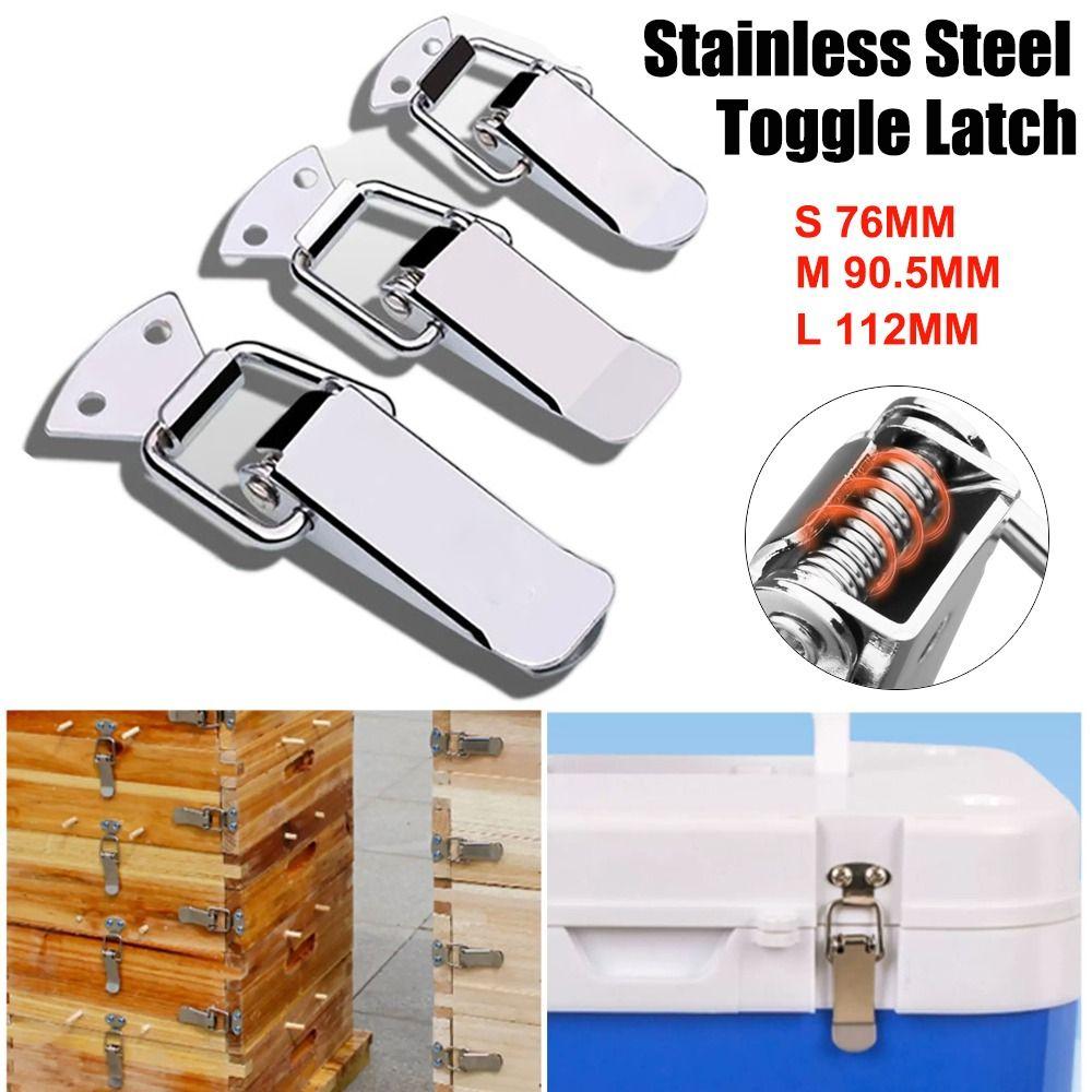 Durable Toggle Latch Silver Lock Snap Luggage Accessories Spring Loaded Latch Case Chest Cabinet