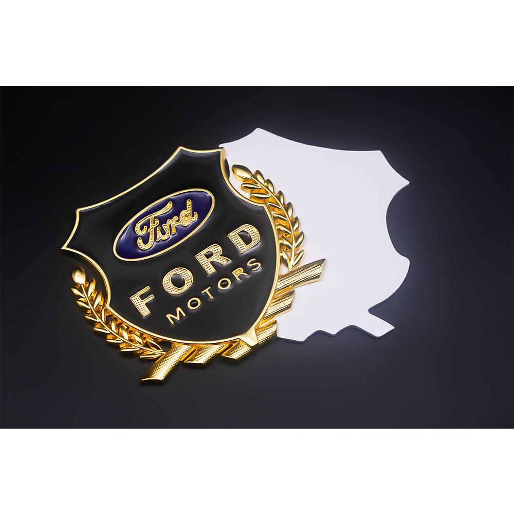 3D Car metal badge sticker Markings Decorative Body car accessories For Ford Fiesta Mondeo Explorer Focus Mondeo Escape Kuga MK2