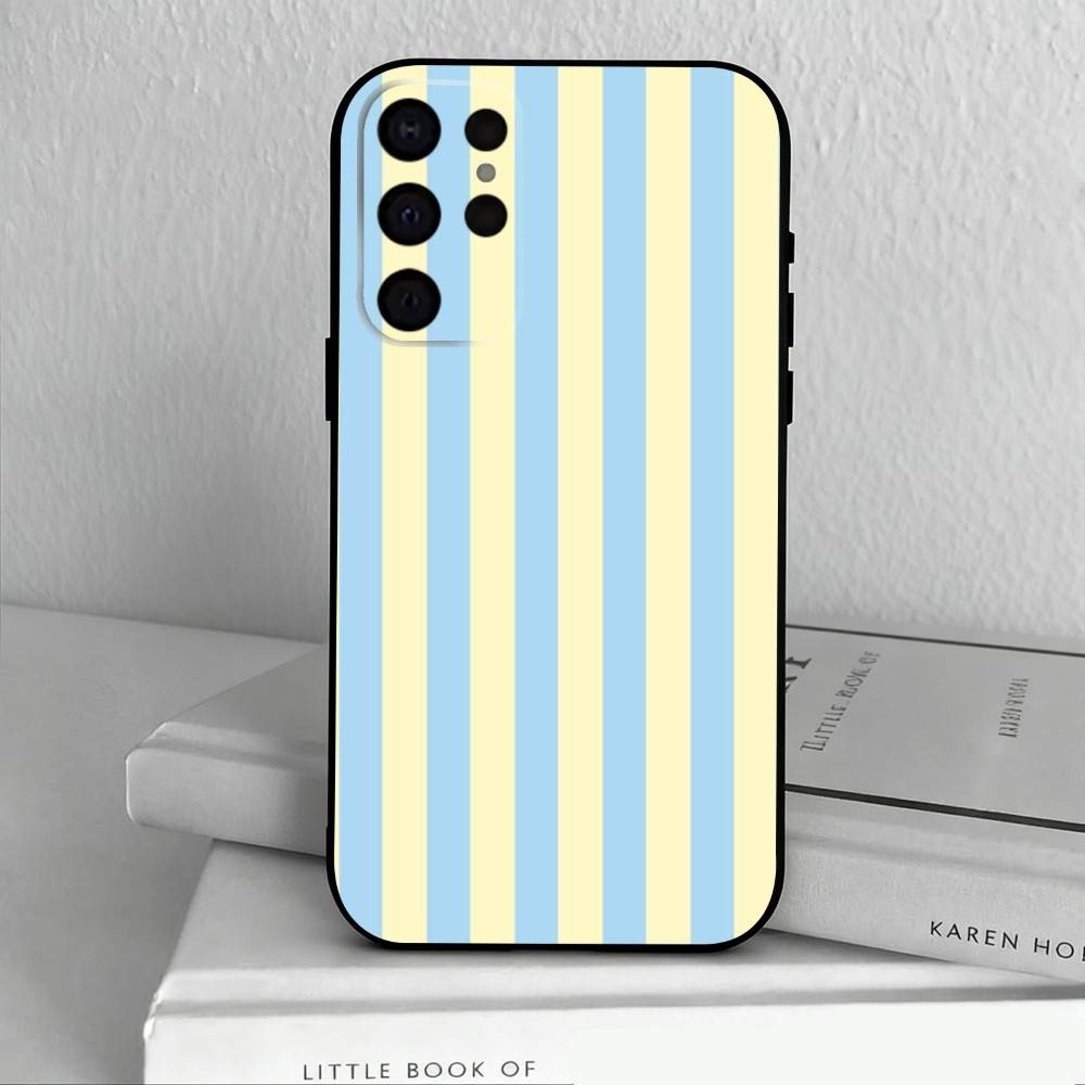Чехол для телефона Samsung S25,24,23,22,30,21,10,9,Ultra,Plus,Lite,FE,4,5 G, с полосками, колор-блок, арт, узор P, мягкий, черный