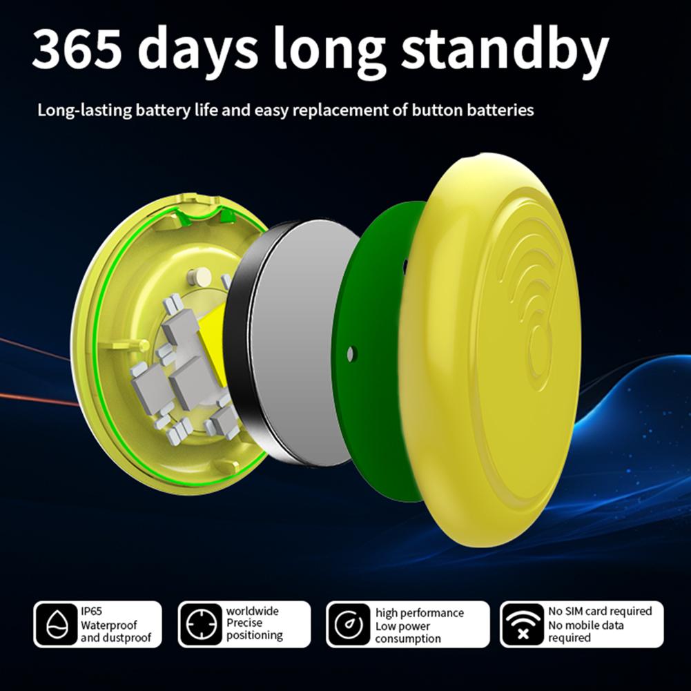 Умный GPS-трекер, совместимый с Bluetooth, работает с Apple Find My Key Finder Locator Mini Tracker Device Pet Key Finder Child Finder