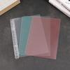Clear Plastic 20/26Hole File Folder Notebook Paging Separator Notepad Ring Binder Loose-leaf Cover