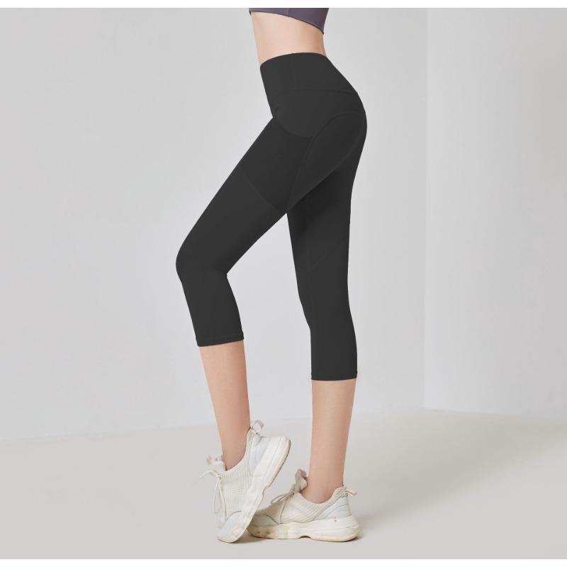 High Waist Butt Lifting Elastic Yoga Capri Pants For Women