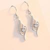 Fall In Love At First Sight Earrings 999 Pure Silver Earrings Eardrops Long Elegant Earrings