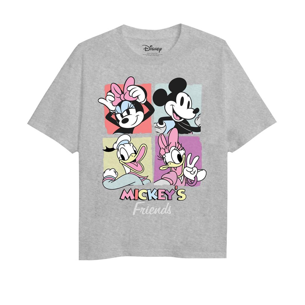 Mickey Mouse & Friends Girls Square Heather T-Shirt