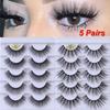 Flared Multi-styles Natural Long Criss-cross Eye Lash Extension 3D Faux Mink Hair False Eyelashes