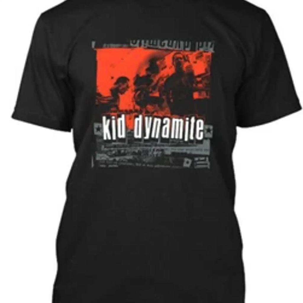 NEW POPULAR Kid Dynamite American Music Art Logo T Shirt Size S XL vintage Washed streetwear Breathable Stretched