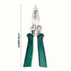 8-in-1 wire stripping and cutting cable scissors for electricians with electrical testing, wire scraping and crimping pliers